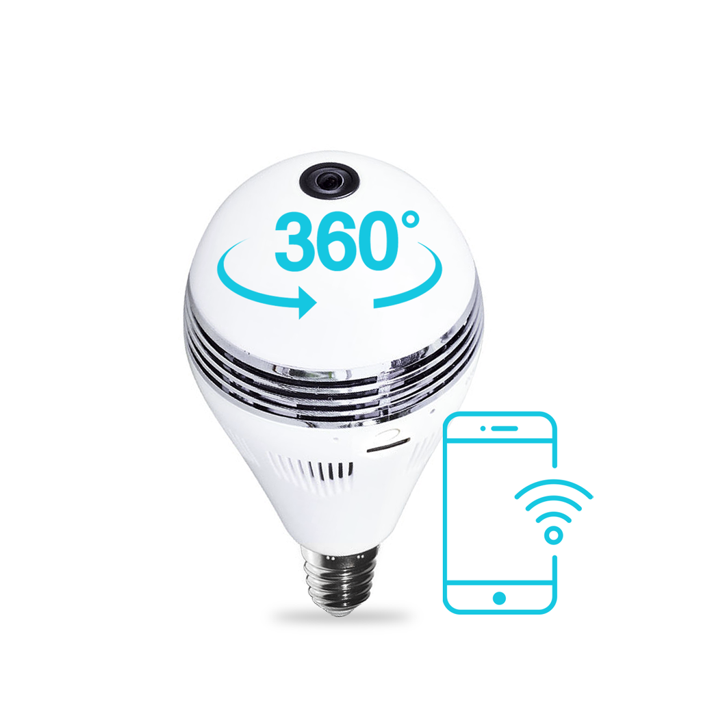 LAMPARA BULBO LED C/CAMARA 360 3W E27 CONEXIÓN WIFI - TBCIN