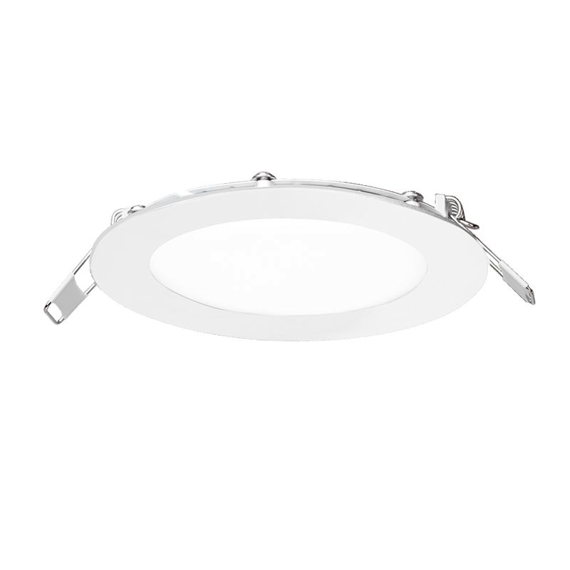 PANEL LED EMBUTIR 6W CIRCULAR LUZ CALIDA MARCO BLANCO - ALIC