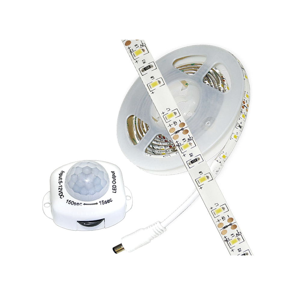 TIRA LED C/SENSOR DE MOVIMIENTO 12VDC LUZ CALIDA - TBCIN