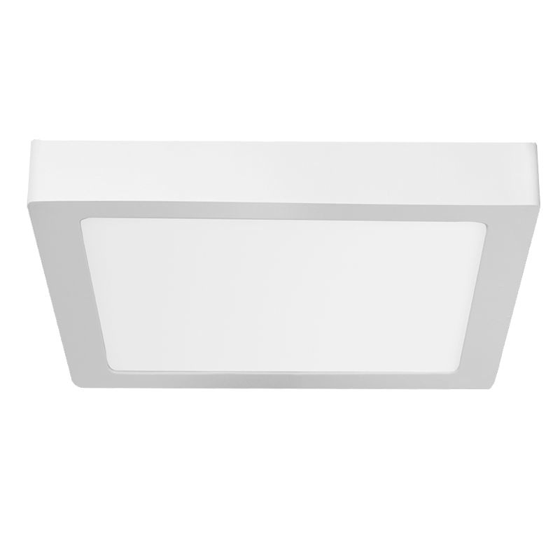 PLAFON LED APLICAR 18W CUADRADO LUZ CALIDA MARCO BLANCO - ALIC