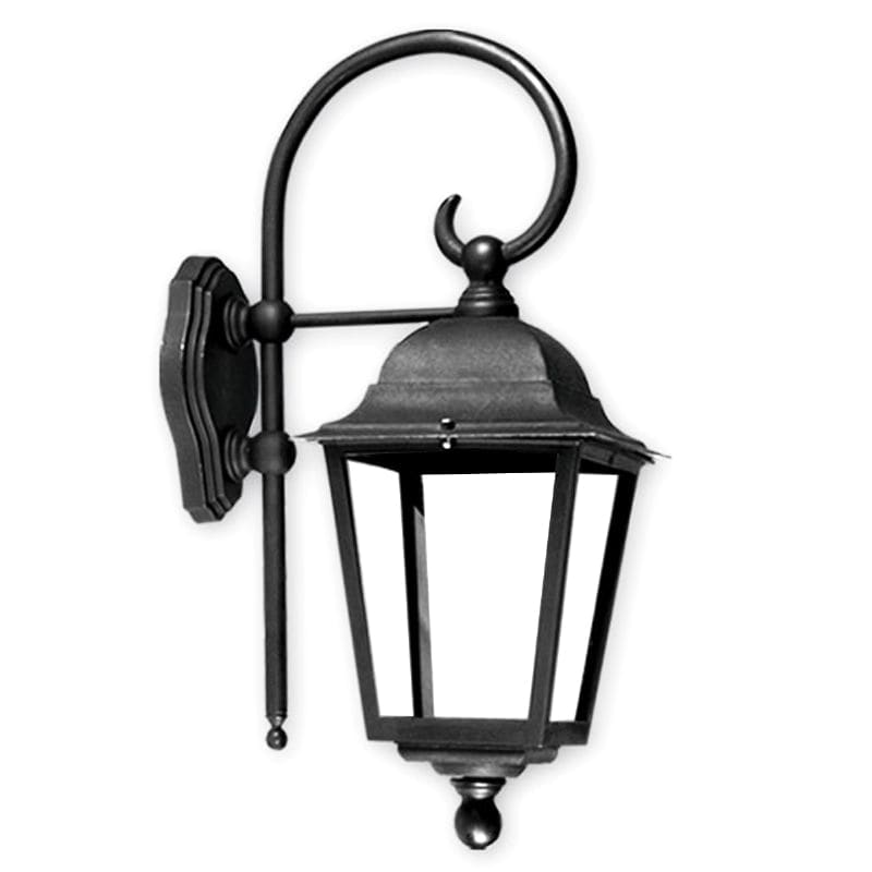 FAROL DE POLIPROPILENO 4 CARAS E27 NEGRO MOD. 1293  - FAROLUZ