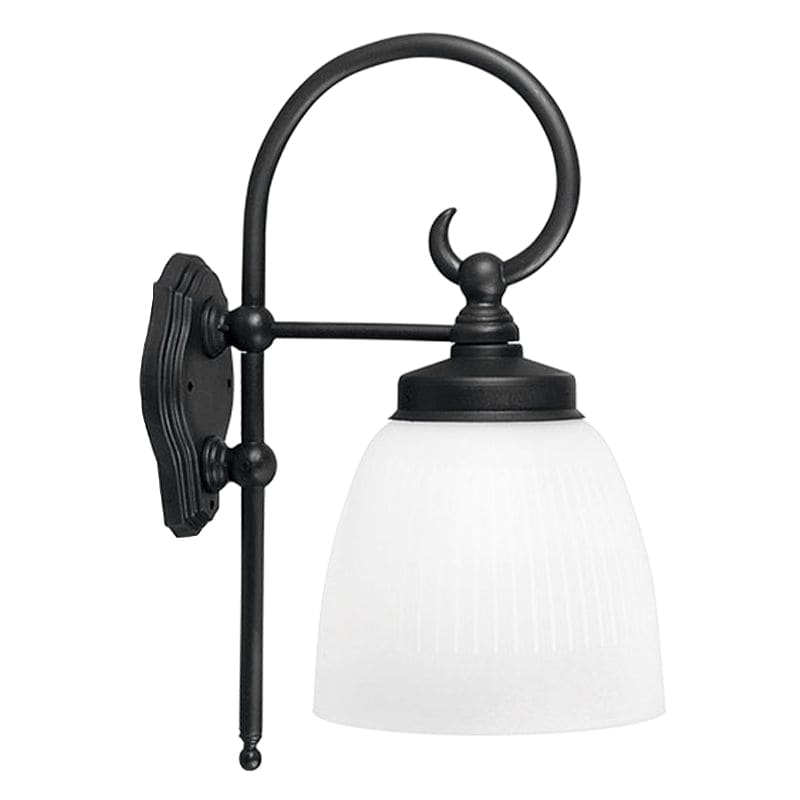 FAROL DE POLIPROPILENO OPALINO Ø22CM E27 NEGRO MOD. 1302  - FAROLUZ