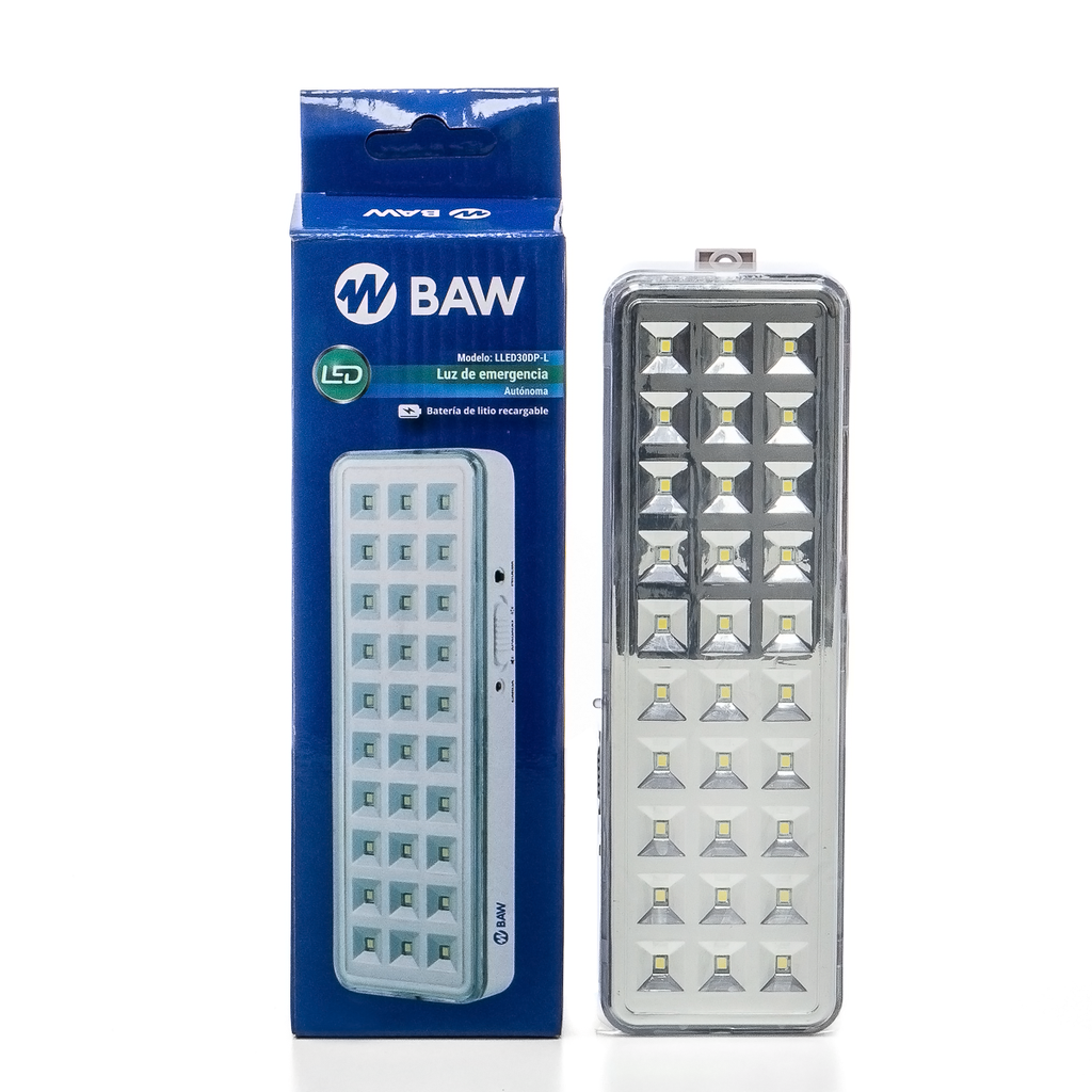 LUZ DE EMERGENCIA 30 LED 6HS LITIO  - BAW