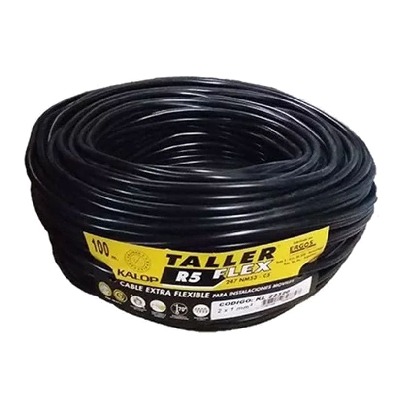 CABLE T. TALLER 2 X 1.00MM NG (100MTS)  - KALOP