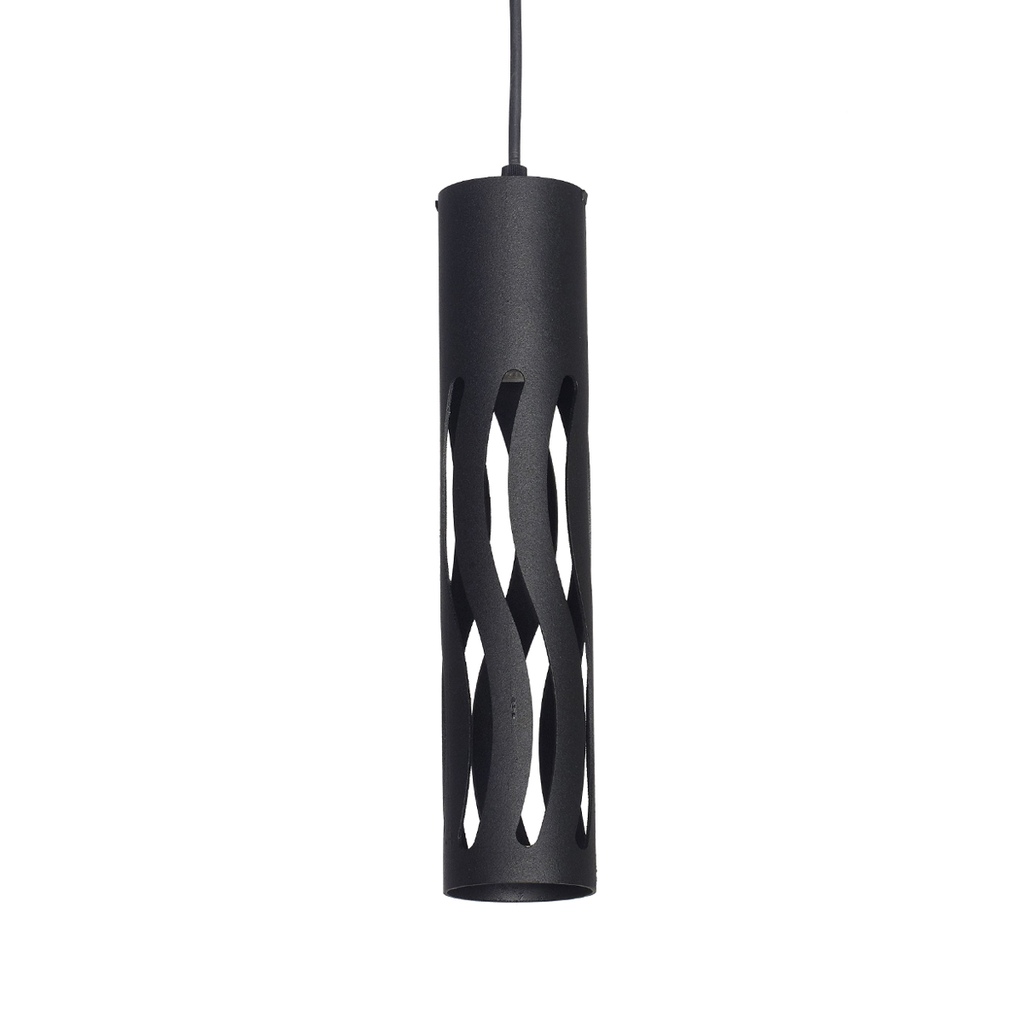 COLGANTE TUBO II 1 LUZ GU10 NEGRO - FERROLUX