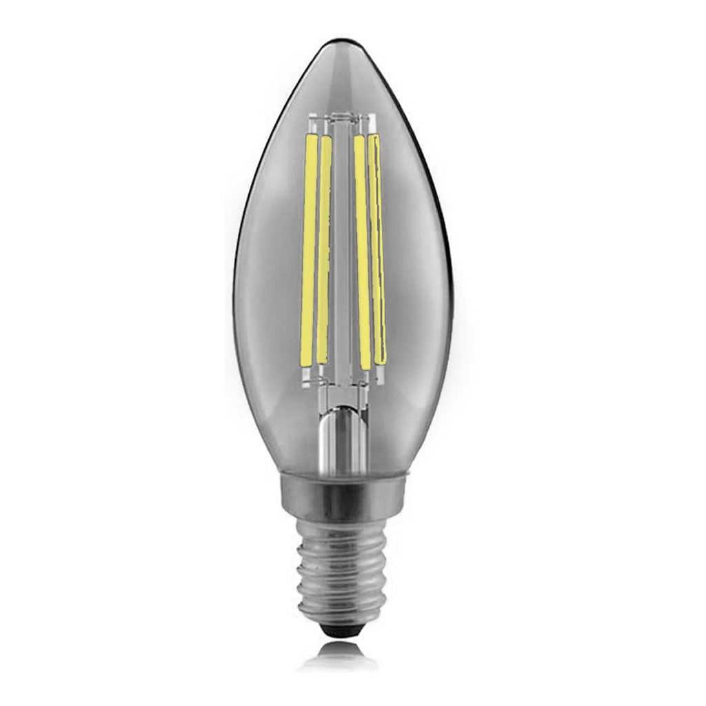 LAMPARA FILAMENTO LED VELITA E14 4W LUZ DIA SMOKED - TBCIN