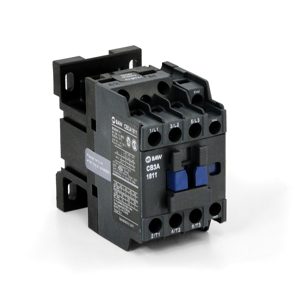 CONTACTOR 3P 7,5KW AC3 18A 1NA +1NC 220VCA  - BAW