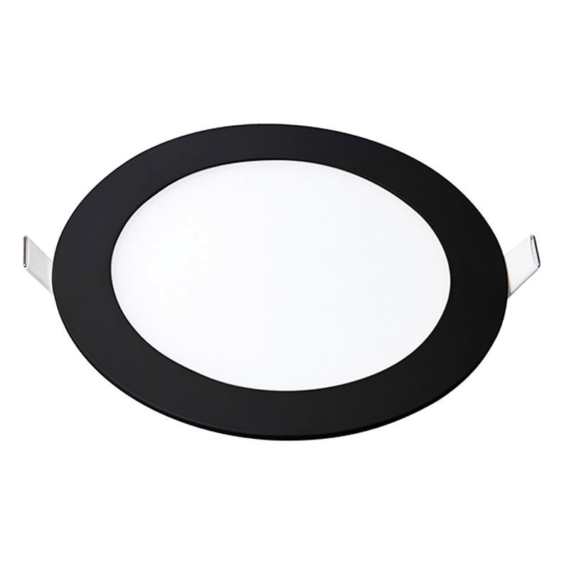 PANEL LED EMBUTIR 12W CIRCULAR LUZ CALIDA MARCO NEGRO  - LGP TECHNOLOGY