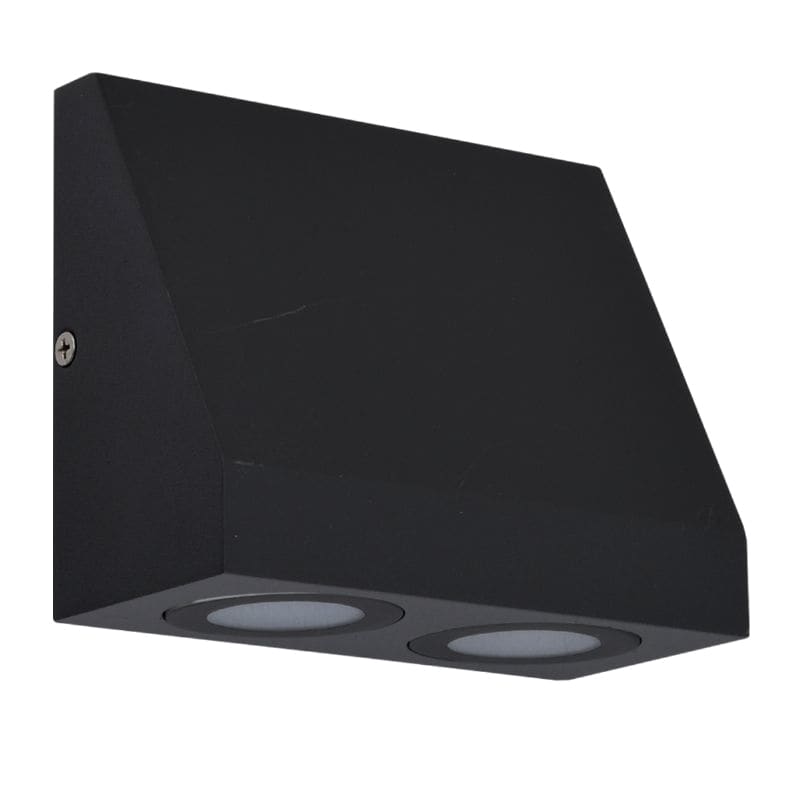 APLIQUE UNIDIRECCIONAL TRIANGULO DOBLE LED 6W COLOR NEGRO LUZ NEUTRA  - SILVERLITHG