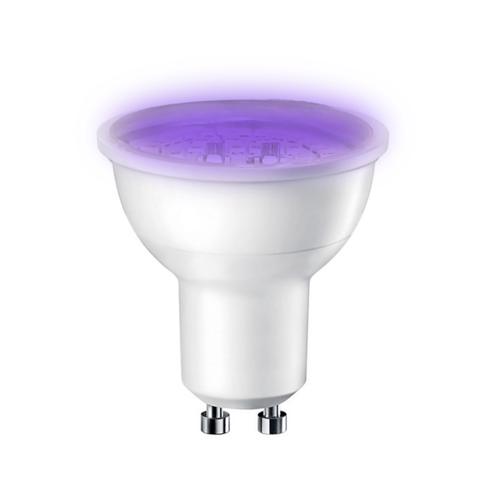 DICROICA LED GU10  7W ULTRAVIOLETA LUZ NEGRA - LIGHTLION