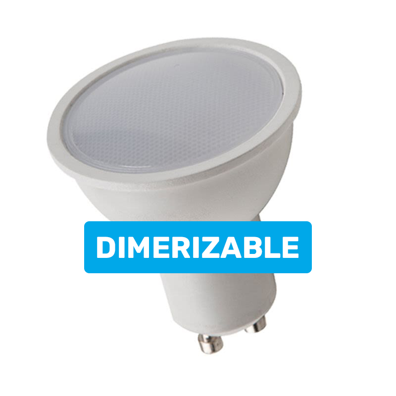 DICROICA LED GU10 7W DIMERIZABLE 38 GRADOS LUZ CALIDA - ALIC