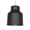 COLGANTE MAXI 1 LUZ E27 ALUMINIO  Ø30.5 H 35CM NEGRO - SAN JUSTO