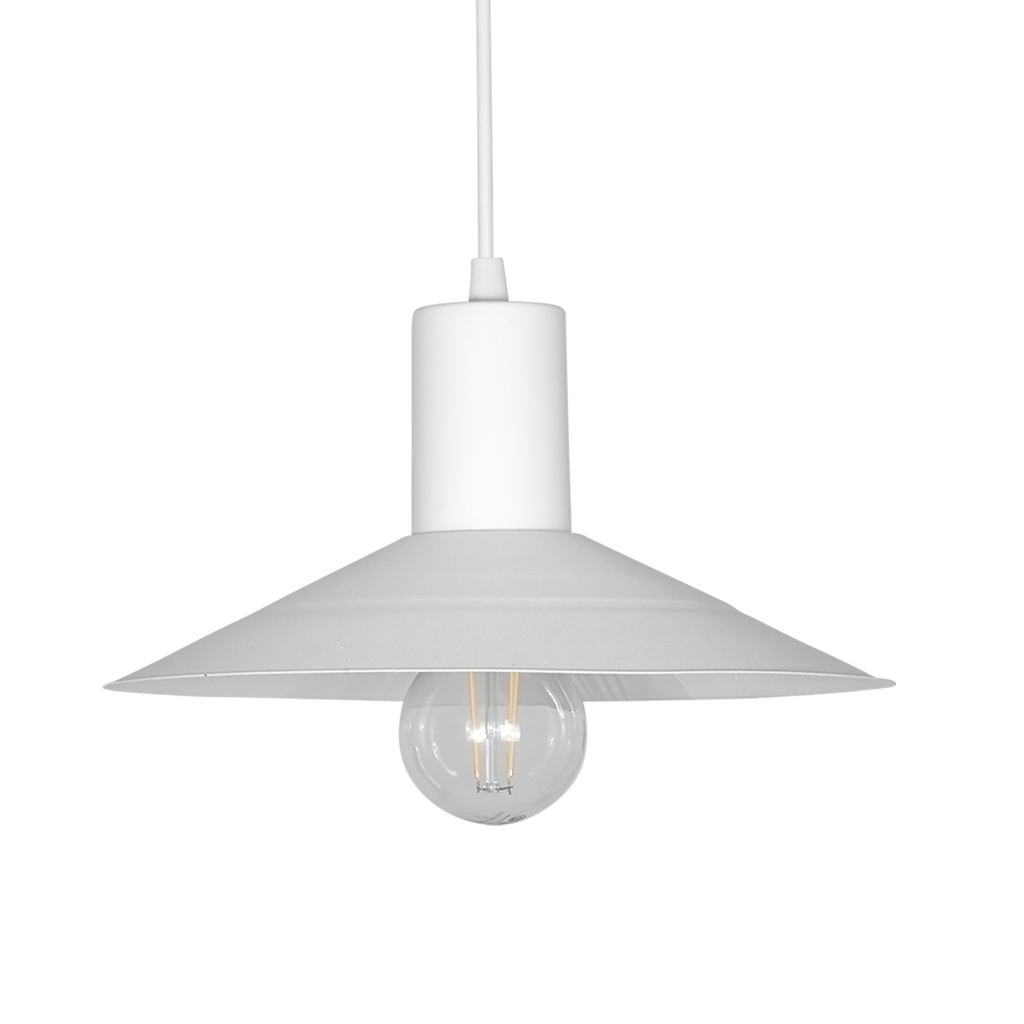 COLGANTE 1 LUZ RENNES 25CM DIAM BLANCO - FERROLUX