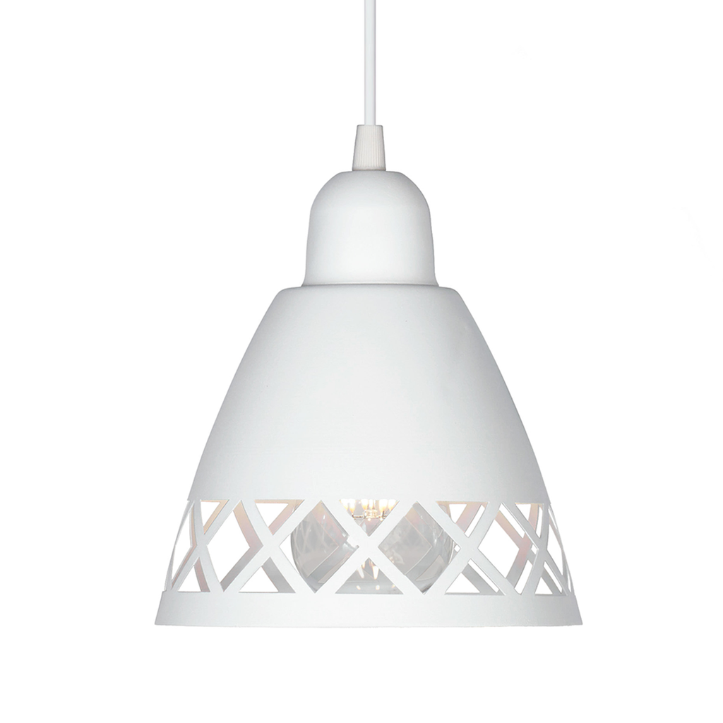 COLGANTE 1 LUZ VITTORIA 16CM DIAM ALT 17CM BLANCO - FERROLUX