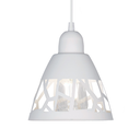 COLGANTE 1 LUZ SANTANDER 16CM DIAM ALT 17CM BLANCO - FERROLUX