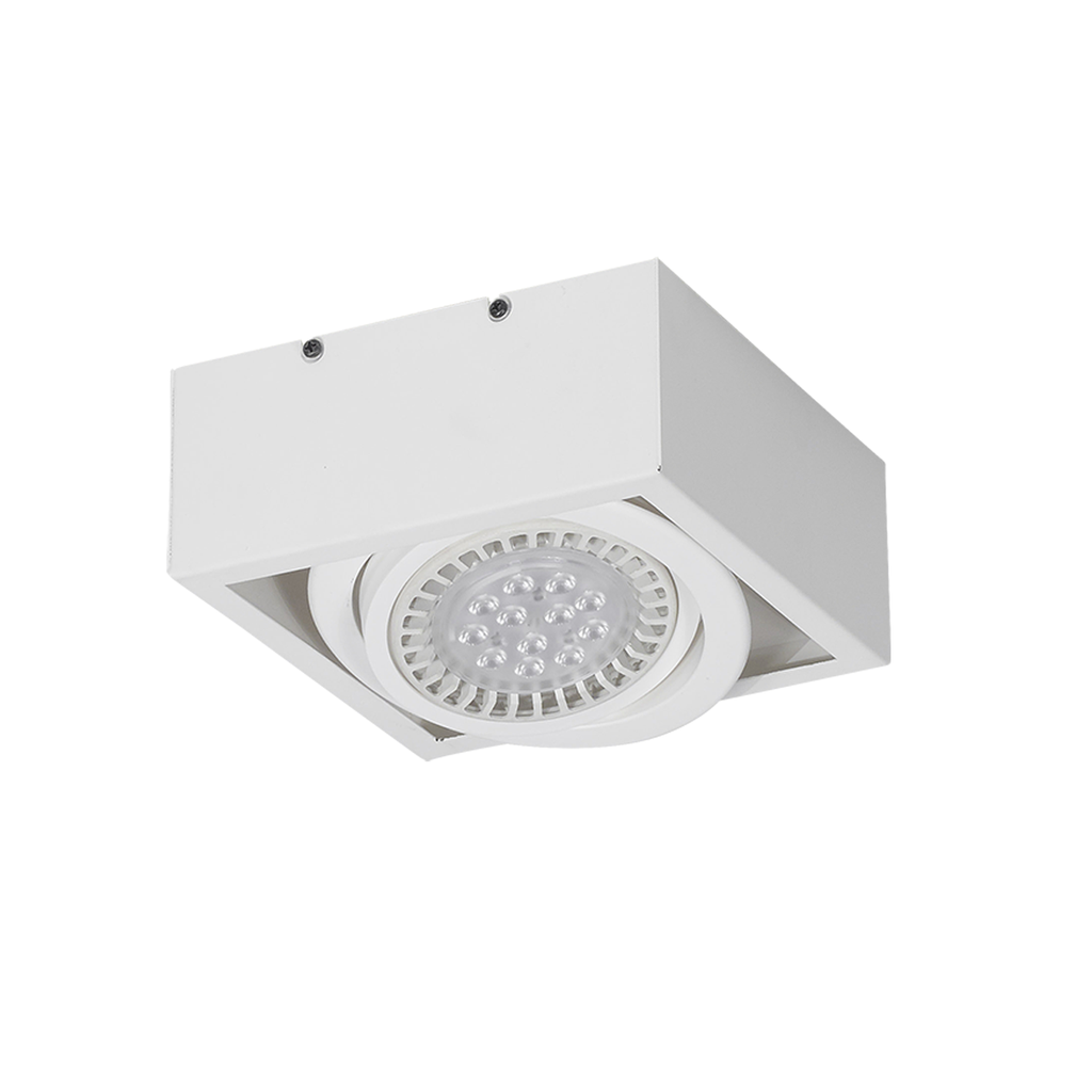 PLAFON TECHO P/AR111 BLANCO 19,4CM LADO 8CM ALT - FERROLUX