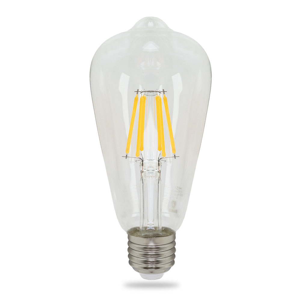 LAMPARA LED FILAMENTO EDISON CLARA ST64 E27 6W LUZ CALIDA - MCA ILUMINACION