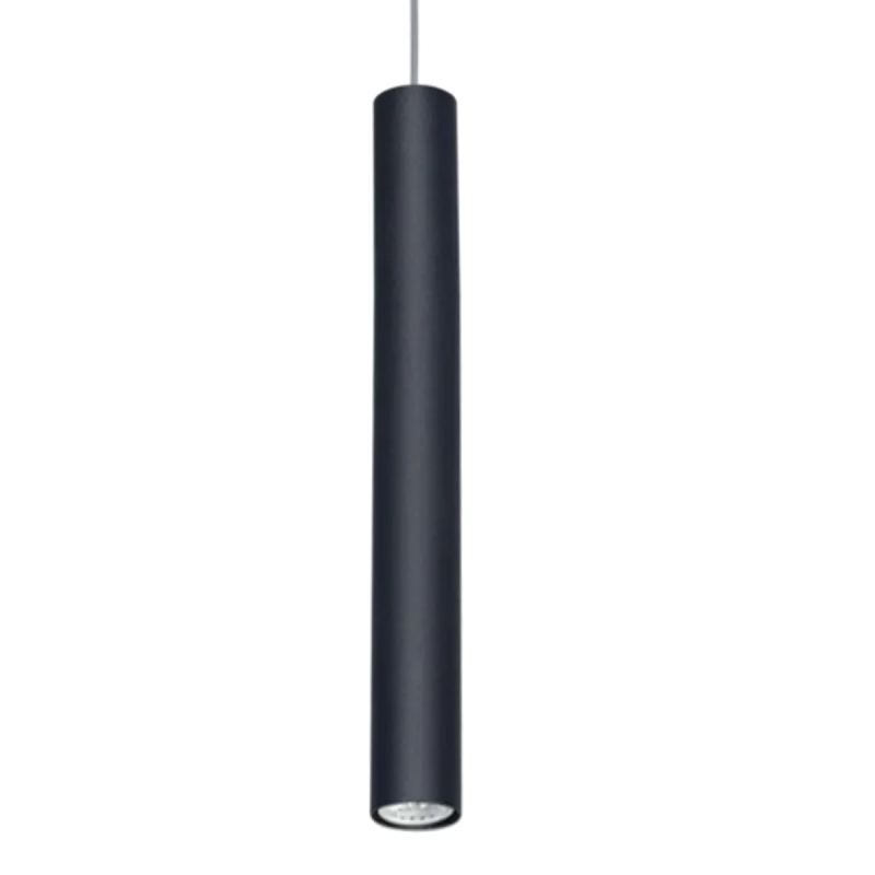 COLGANTE TUBO GRANDE NEGRO GU10 5CM H:50CM  - FERROLUX