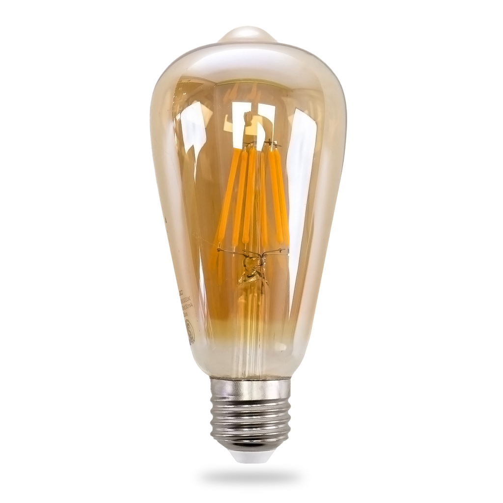 LAMPARA LED EDISON 6W AMBAR LUZ CALIDA - CANDELA