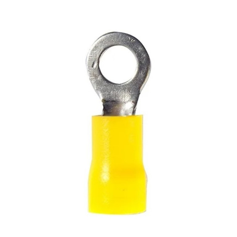 TERMINAL PREAISLADO C6 (OJAL 10MM AMARILLO) (Precio unit / bolsa x100)