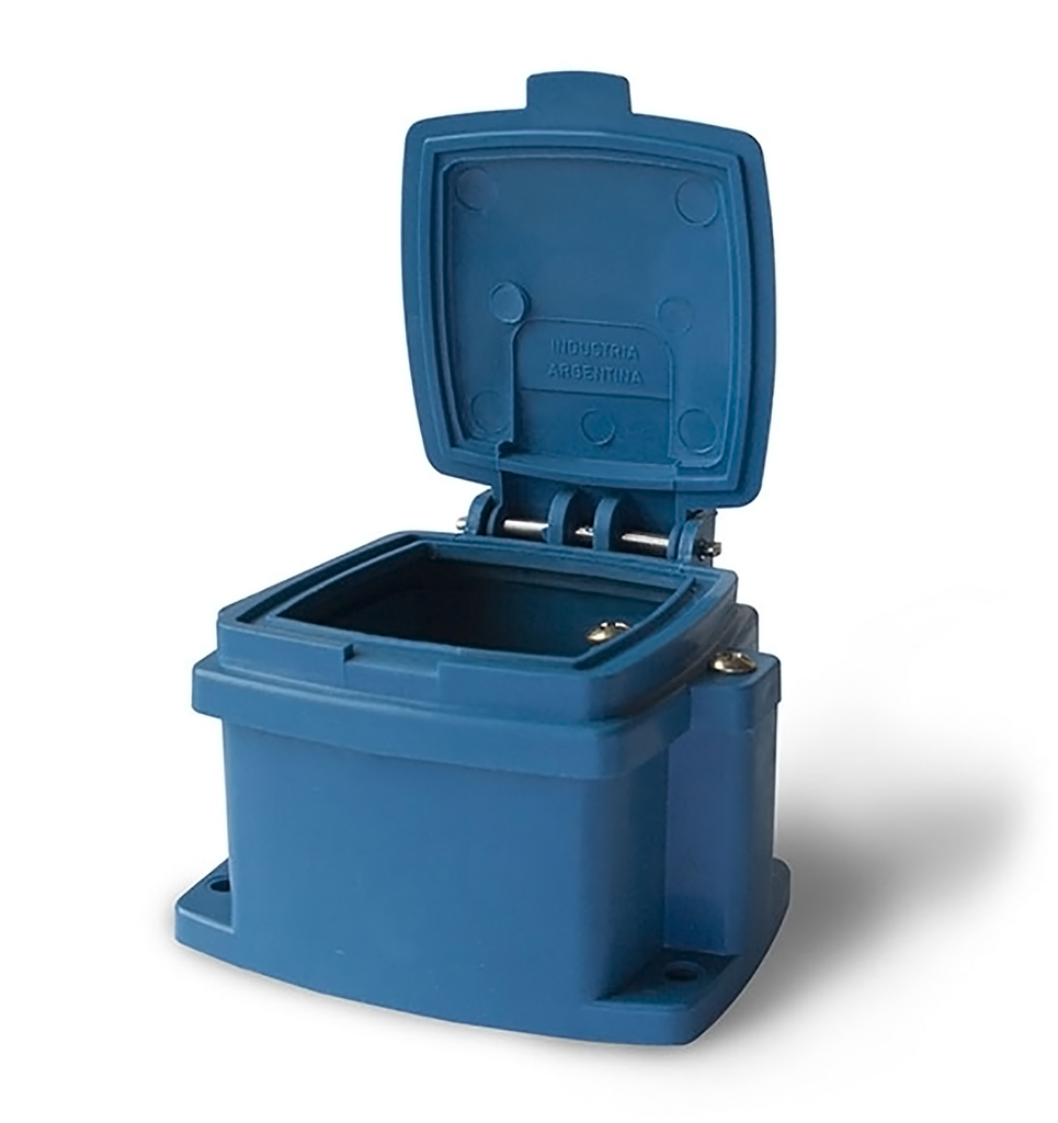 CAJA CAPSULADA AZUL SOBREPONER 16A VACIA - KALOP