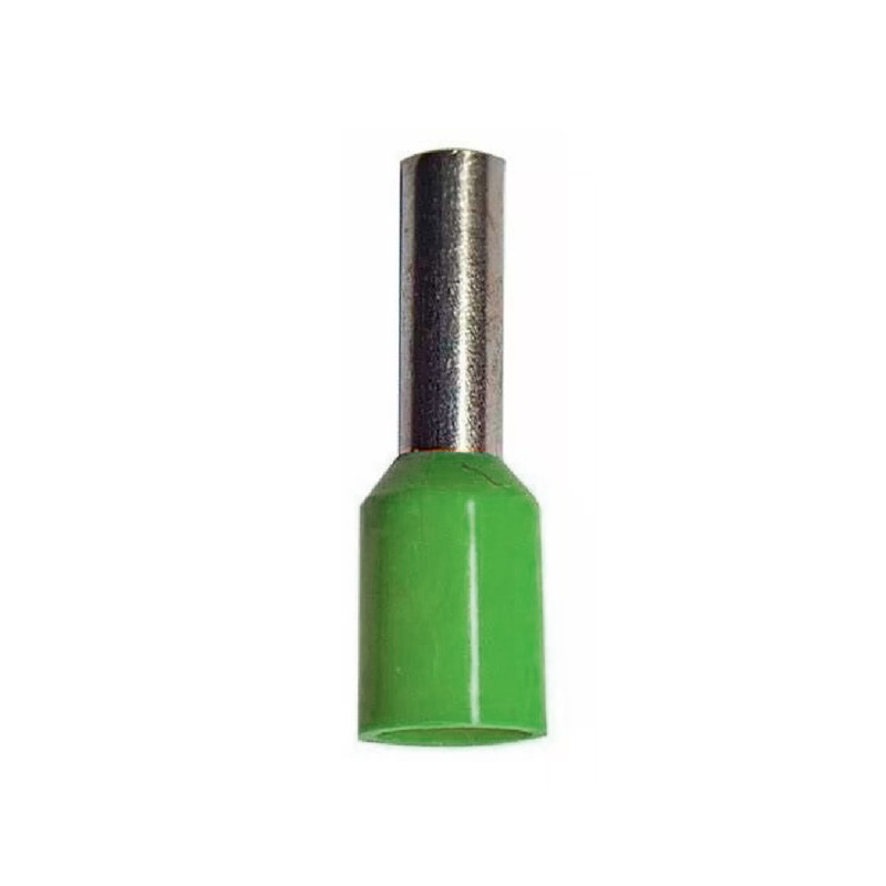 TERMINAL PREAISLADO PUNTERA TUBULAR HUECA 6,00MM VERDE (Precio unit / bolsa x100) - TBCIN