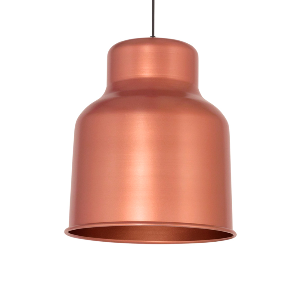 COLGANTE MAXI 1 LUZ E27 ALUMINIO Ø30.5 H 35CM COBRE MATE - SAN JUSTO