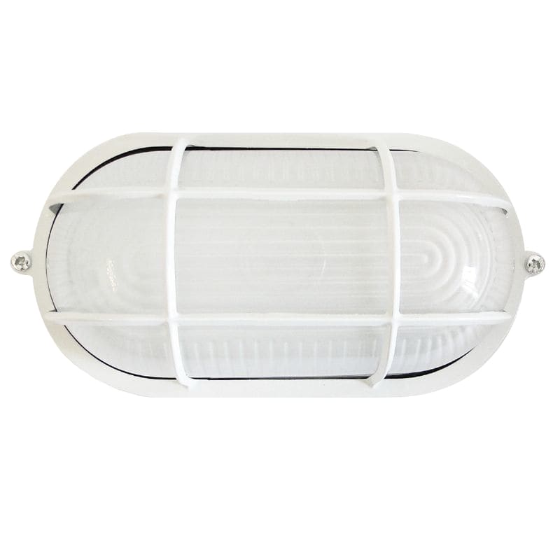 TORTUGA OVAL DE ALUMINIO 1 X E27 IP54 SICA BLANCA - SICA