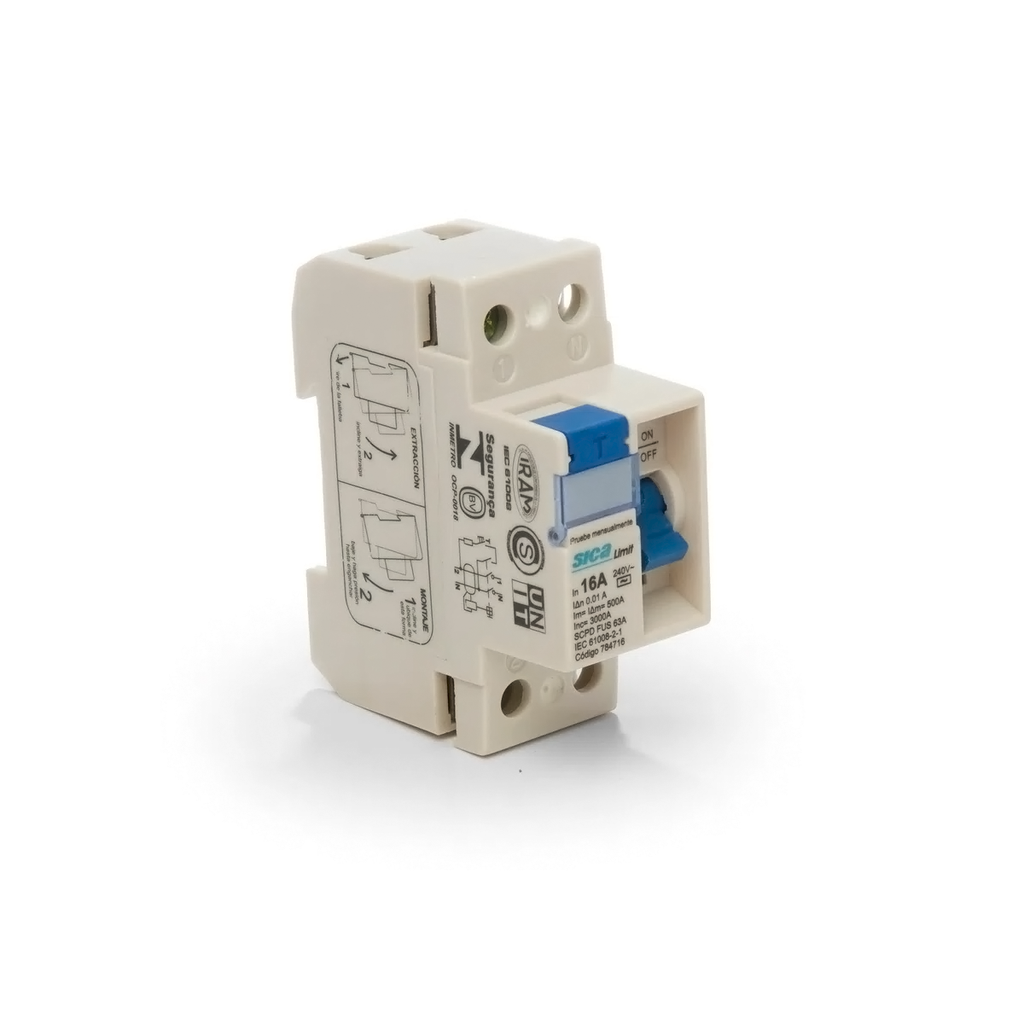 DISYUNTOR DIFERENCIAL 10MA 2 X 16 AMP.  - SICA