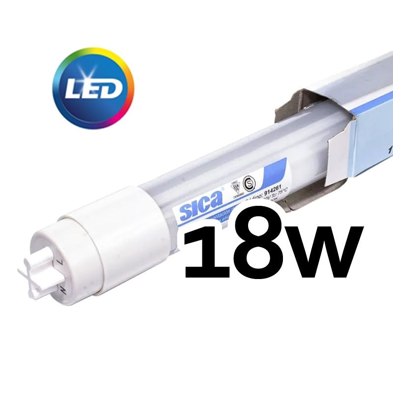 TUBO LED 18W 1500LM 1220MM LUZ NEUTRA  - SICA