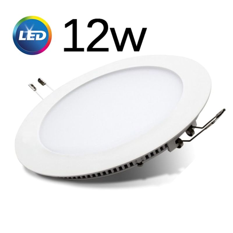 PANEL LED EMBUTIR 12W CIRCULAR LUZ CALIDA  MARCO BLANCO - SICA