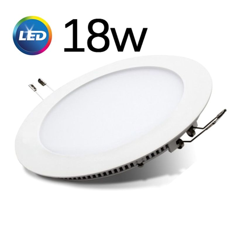 PANEL LED EMBUTIR 18W CIRCULAR LUZ CALIDA  MARCO BLANCO - SICA