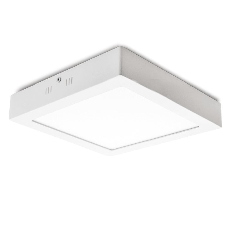 PLAFON LED APLICAR 6W CUADRADO LUZ CALIDA MARCO BLANCO  - SICA