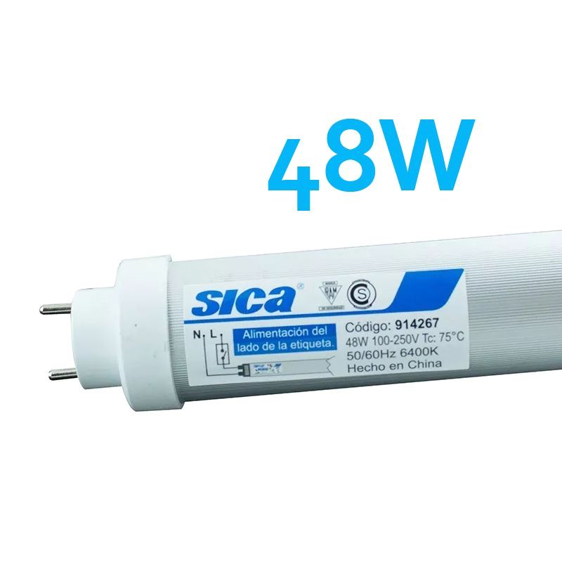 TUBO LED 48W 4400LM 2400MM LUZ DIA  - SICA