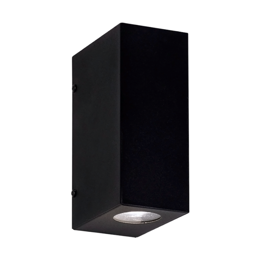 DIFUSOR BIDIRECCIONAL RECTANGULAR 2 LUCES GU10 NEGRO - SAN JUSTO