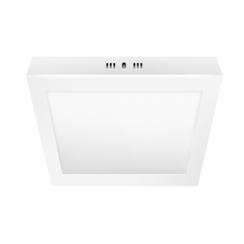 PLAFON LED APLICAR 18W CUADRADO LUZ NEUTRA MARCO BLANCO - MACROLED