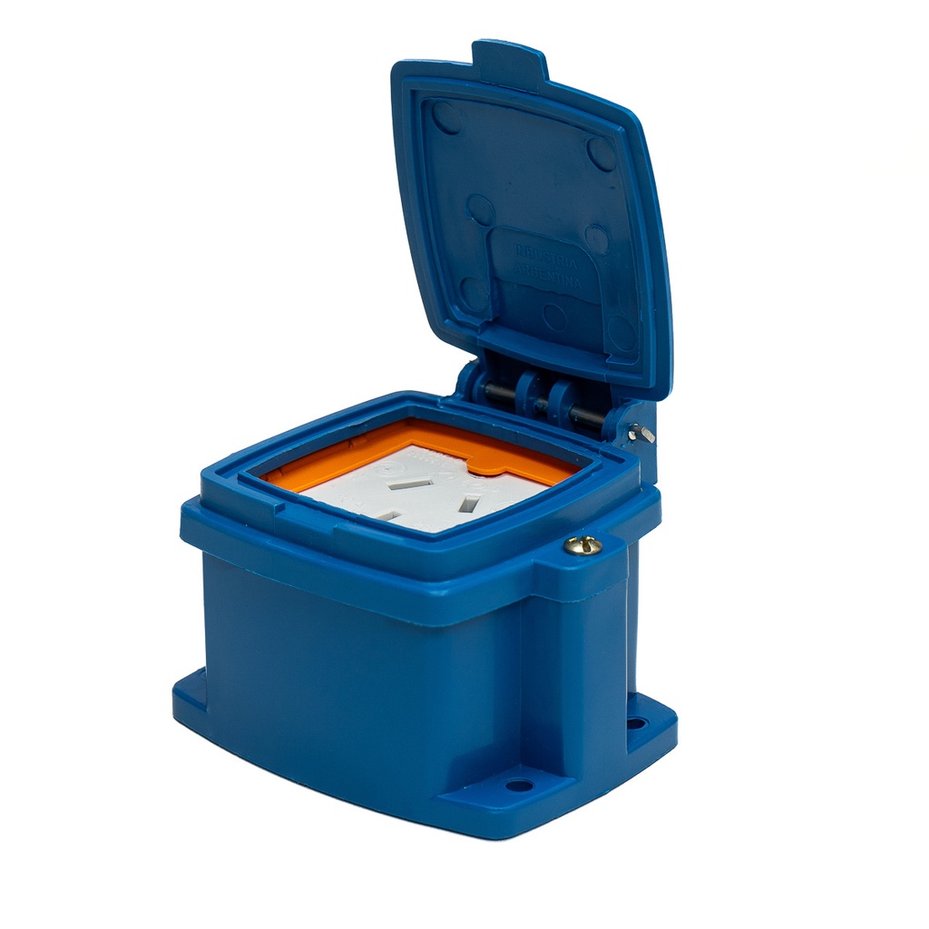 CAJA CAPSULADA AZUL SOBREPONER 1 TOMA - KALOP