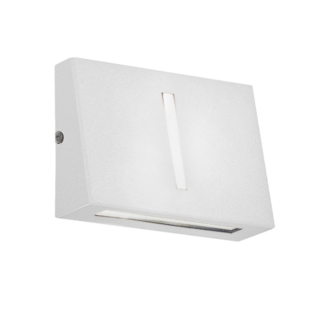 DIFUSOR BIDIRECCIONAL TRAPEZOIDAL CON EFECTO 1 LUZ G9 BLANCO MICRO - SAN JUSTO