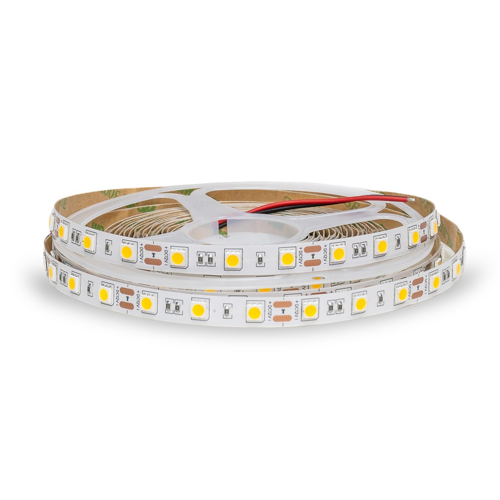 TIRA LED 5050 LUZ CALIDA 5MTS EXTERIOR (72W 12V 60 LED X MTS) (TE5050-71) - INOLUX