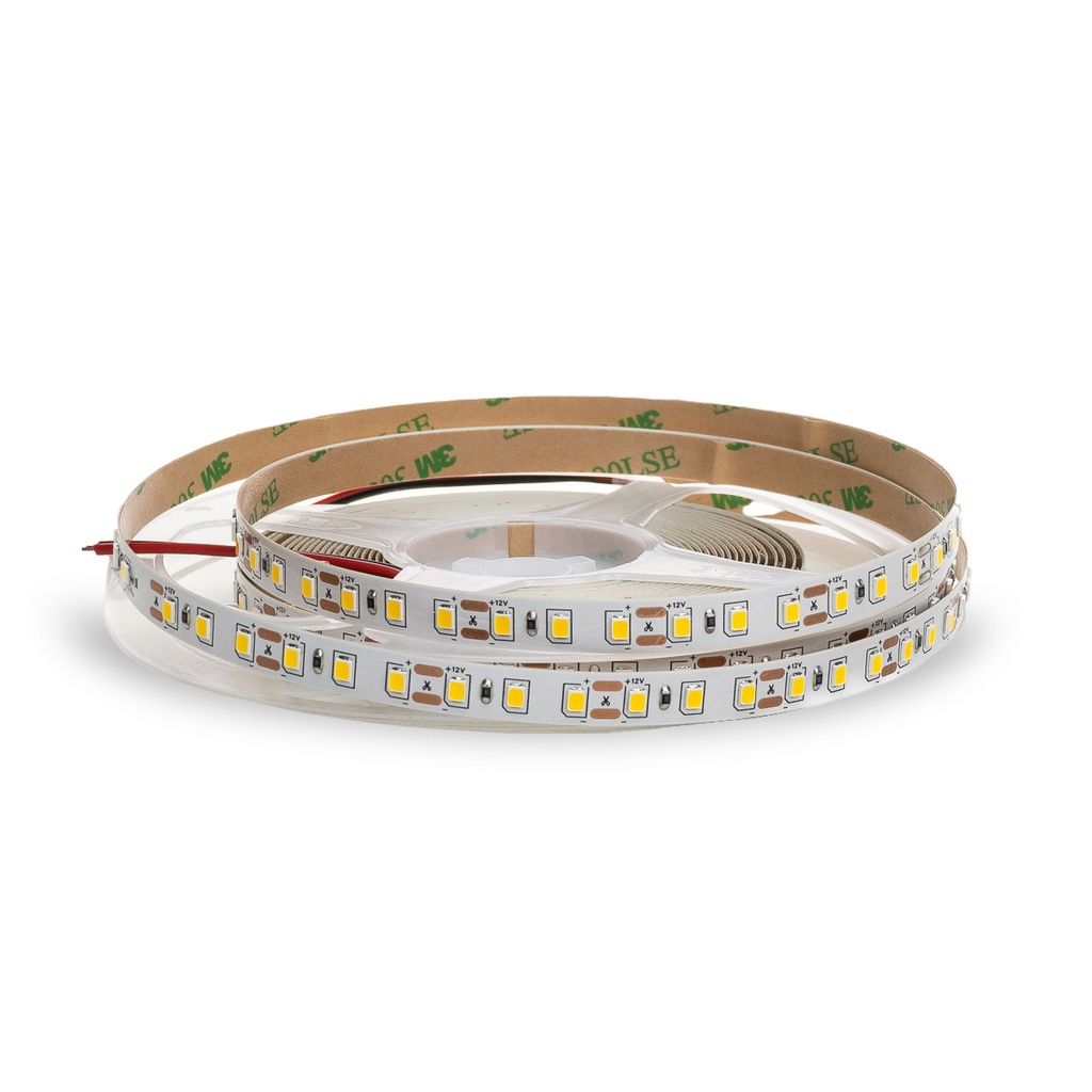 TIRA LED 2835 LUZ CALIDA 5MTS INTERIOR (60W 12V 120 LED X MTS) (T2835-9) - INOLUX