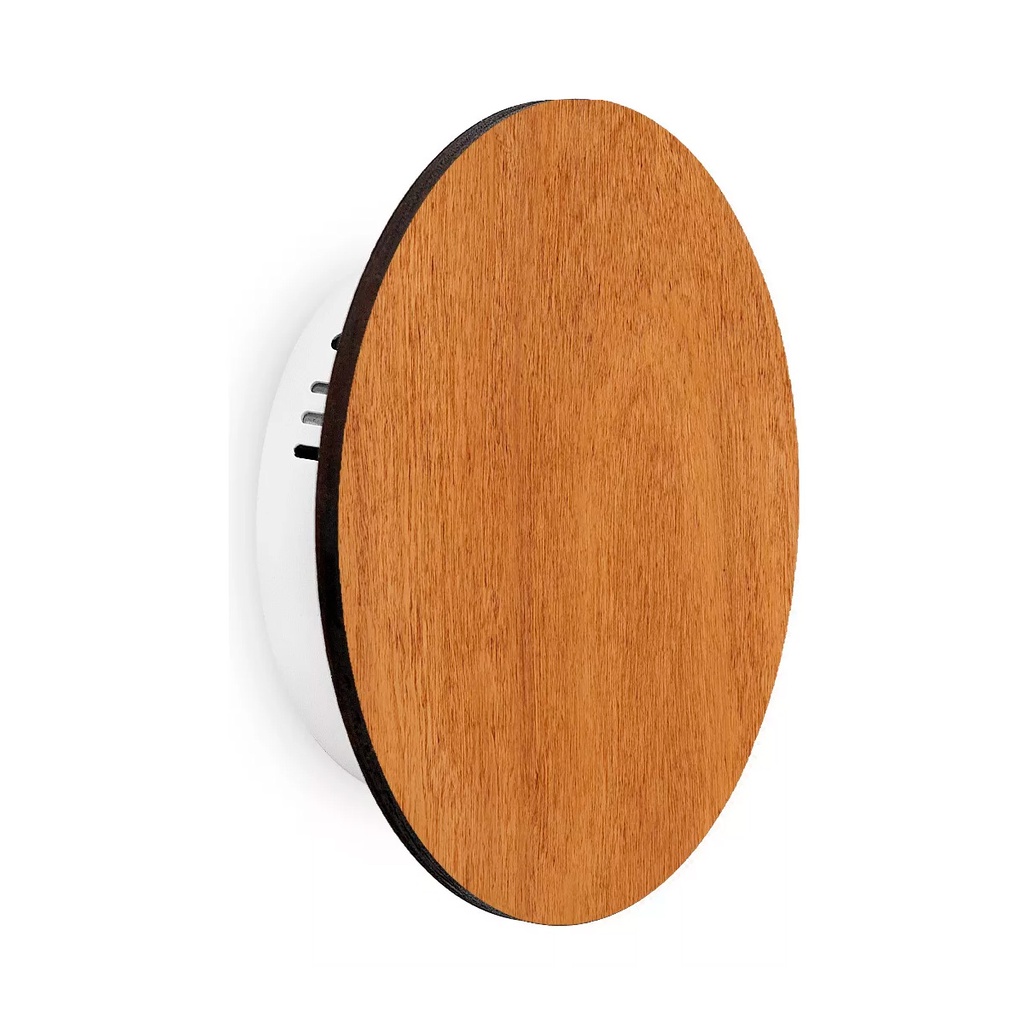 APLIQUE DIFUSOR CIRCULAR 6W MADERA CEDRO 16CM - TOKIO