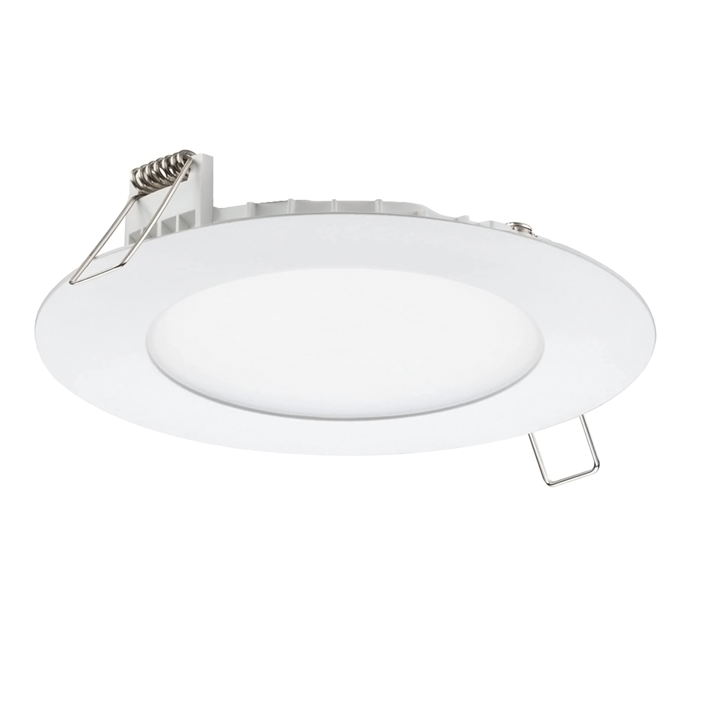 PANEL LED EMBUTIR 18W CIRCULAR LUZ CALIDA MARCO BLANCO - 180 ILUMINACION