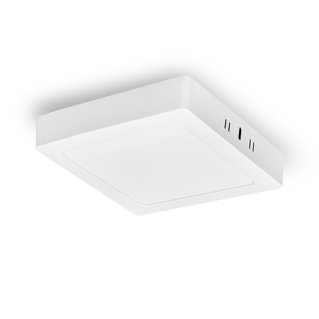 PLAFON LED APLICAR 6W CUADRADO LUZ DIA MARCO BLANCO - 180 ILUMINACION