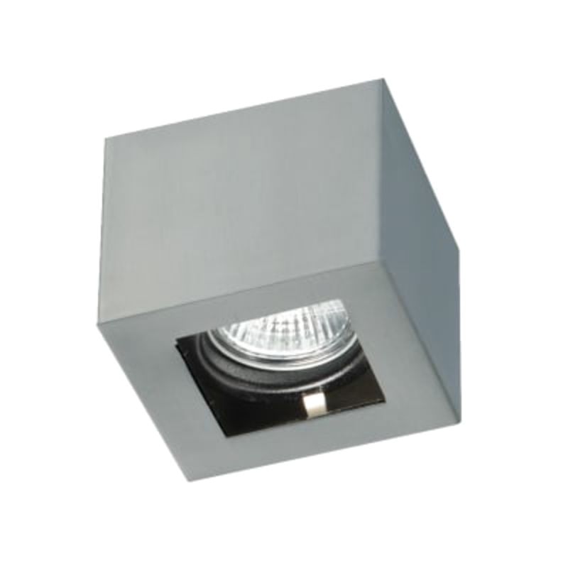 PLAFON P/DICRO LED 1 LUZ ACERO C/ZOC.  - SPOTSLINE