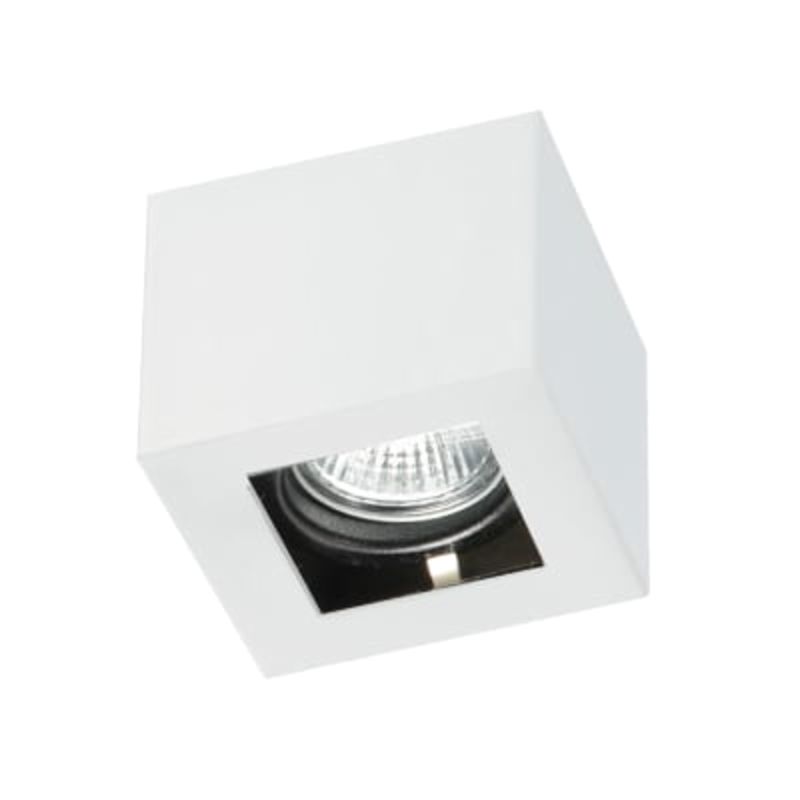 PLAFON P/DICRO LED 1 LUZ BLANCO TEXTURADO C/ZOC.  - SPOTSLINE