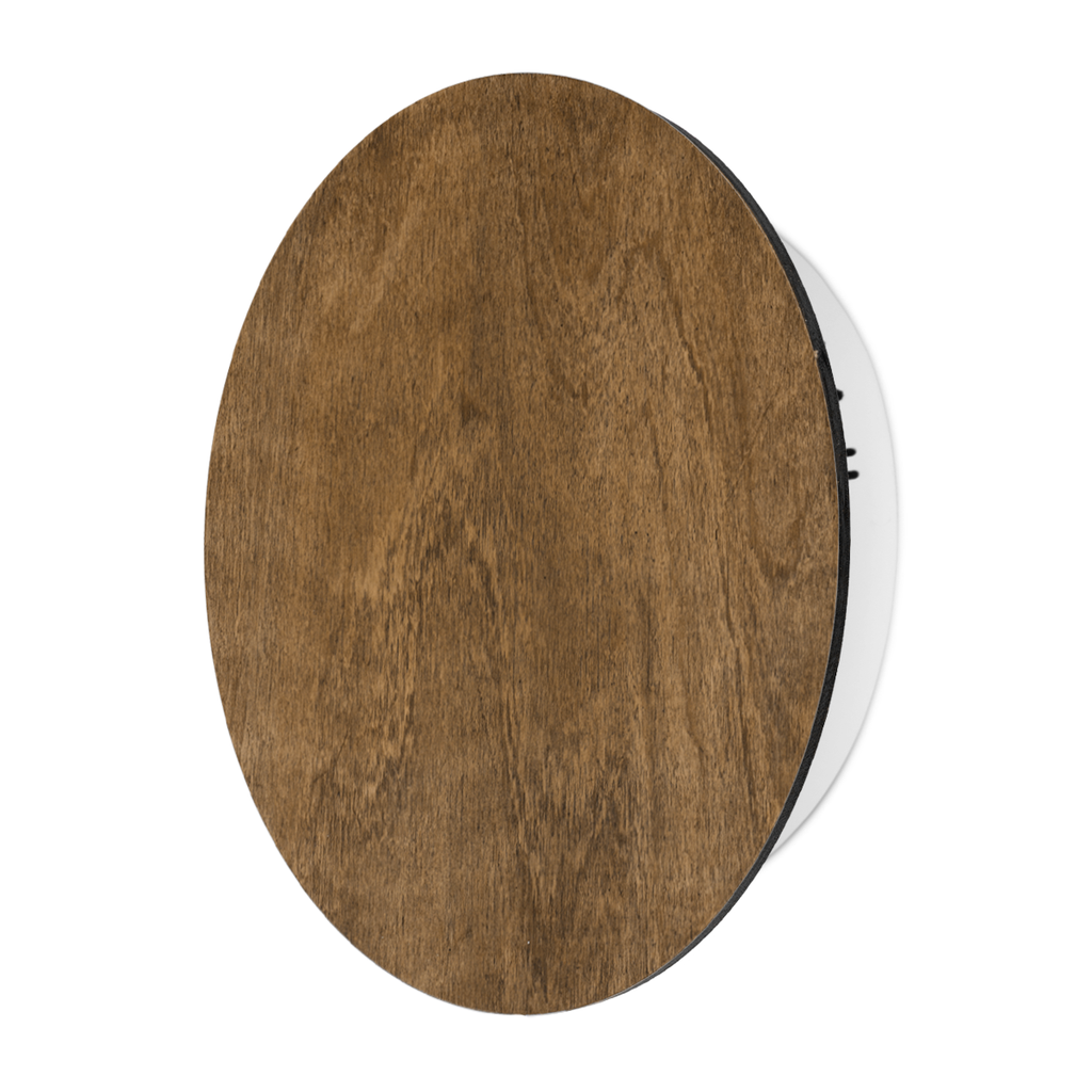 APLIQUE DIFUSOR CIRCULAR 18W MADERA OSCURA 28CM- TOKIO