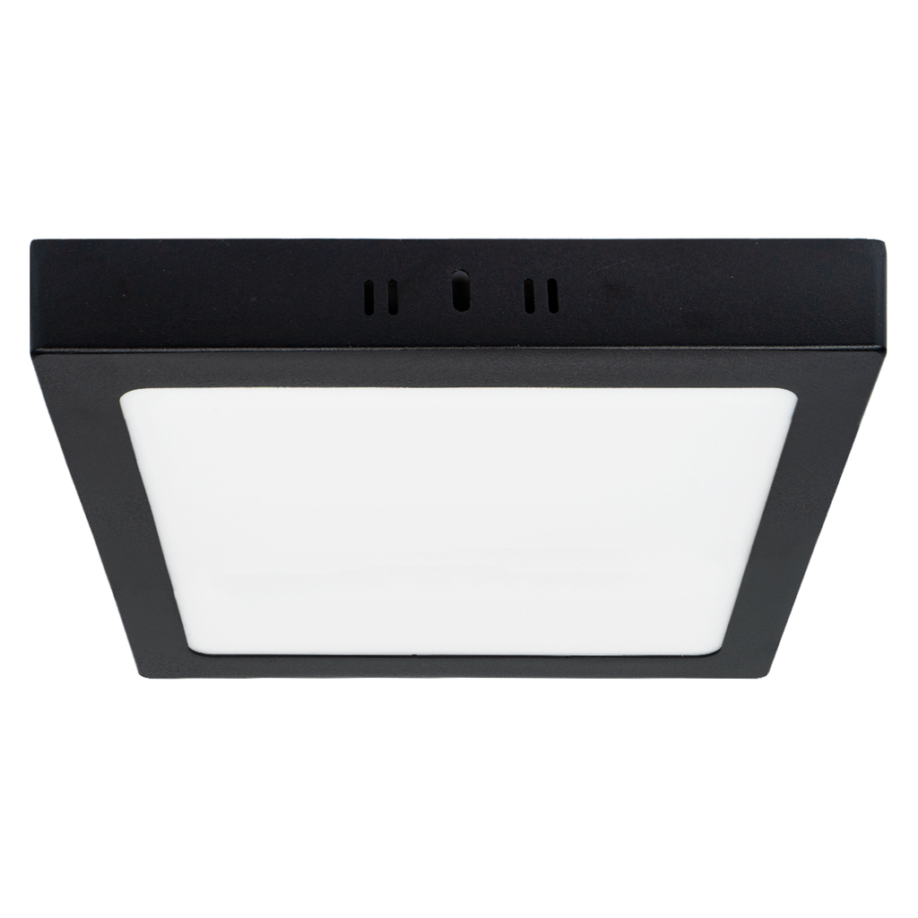 PLAFON LED APLICAR CUADRADO 18W LUZ NEUTRA MARCO NEGRO - MACROLED