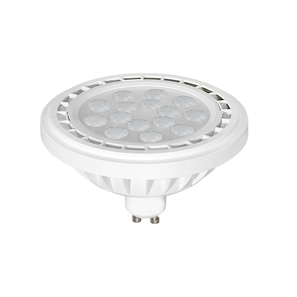 LAMPARA LED AR111 15W DIMERIZABLE CUERPO BLANCO LUZ CALIDA - TREFILIGHT