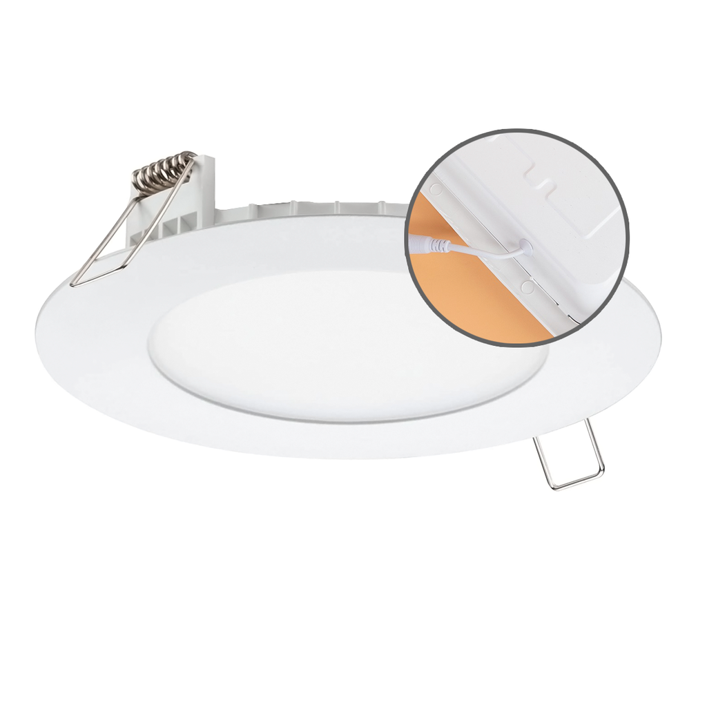 PANEL LED EMBUTIR BACKLIGHT 12W CIRCULAR LUZ DIA MARCO BLANCO - CANDELA