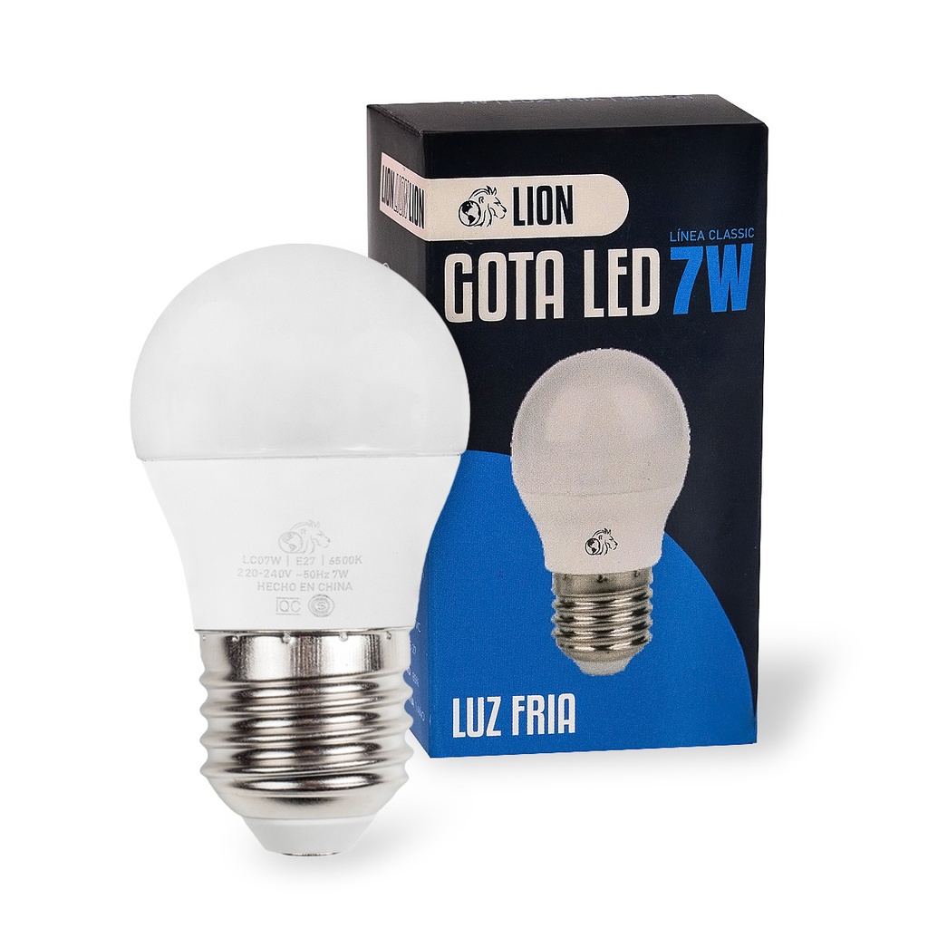 LAMPARA GOTA LED 7W LUZ DIA - LIGHTLION